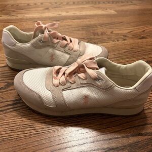 Polo by Ralph Lauren Women's Blush and Cream Sneakers
